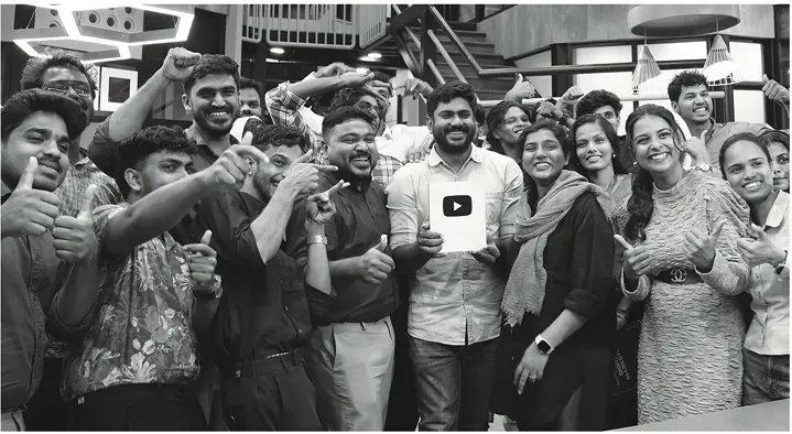 YOUTUBE SILVER BUTTON CELEBRATION