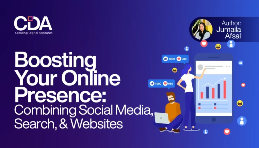 Boosting Your Online Presence Combining Social Media, Search, and Websites