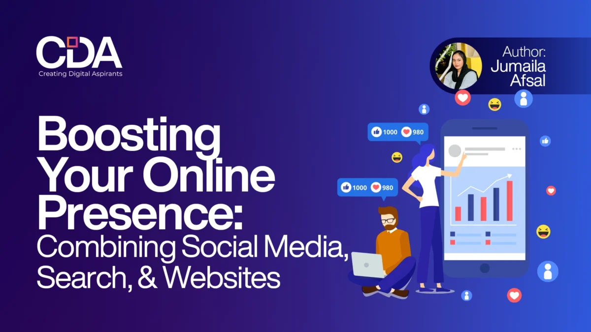 Boosting Your Online Presence Combining Social Media, Search, and Websites