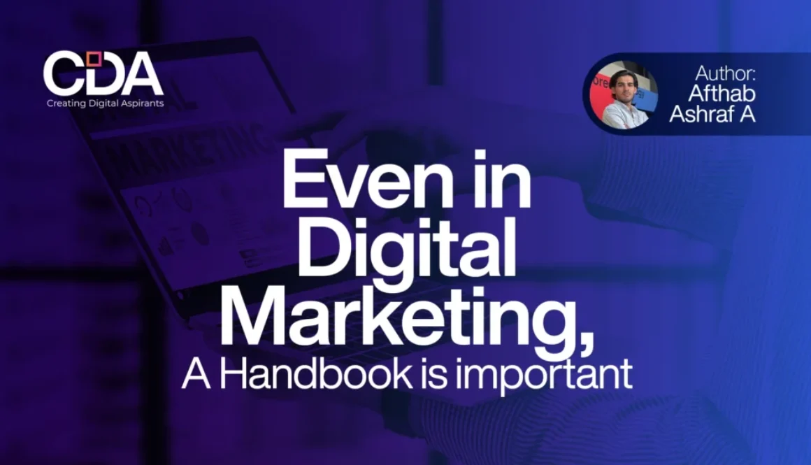 Even in Digital Marketing A Handbook is important