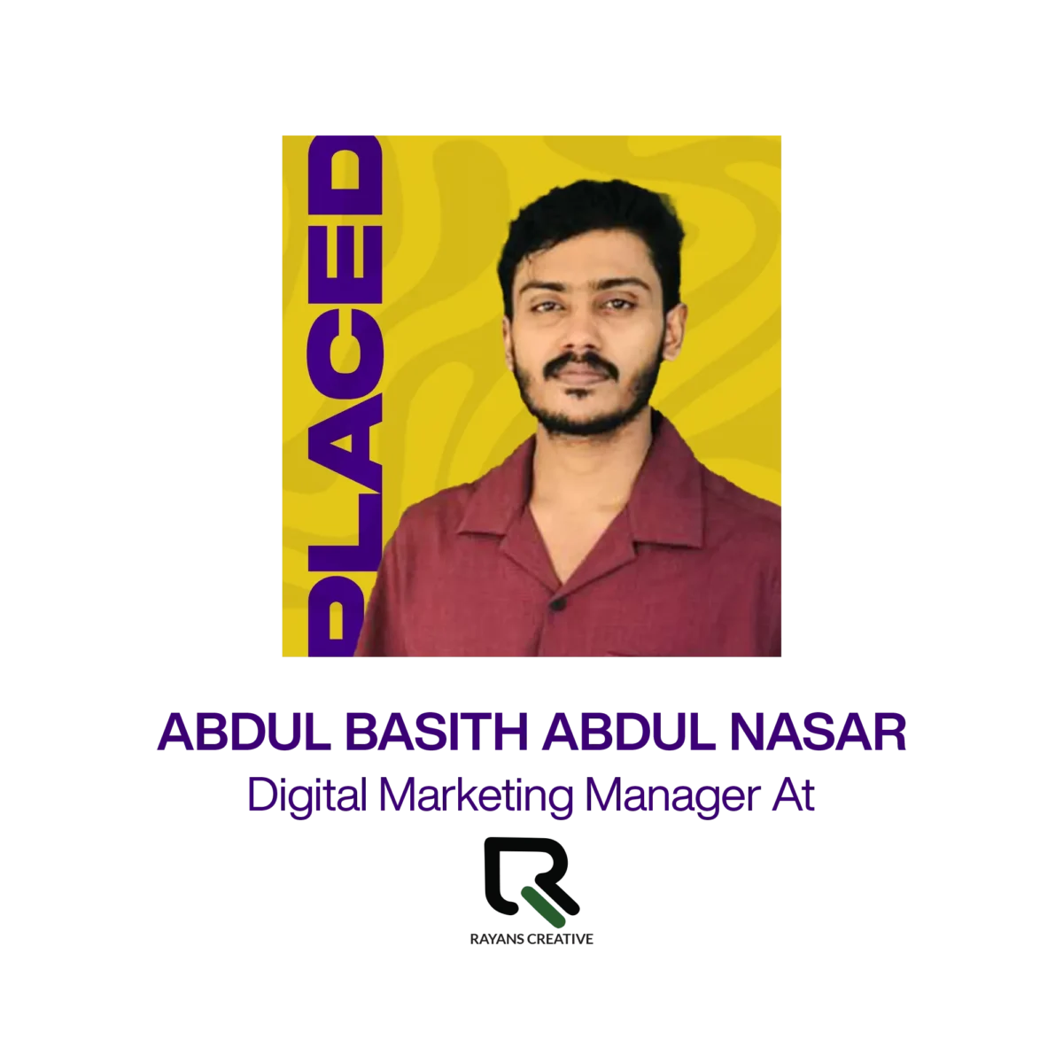 Placed Student From CDA Digital Marketing Course