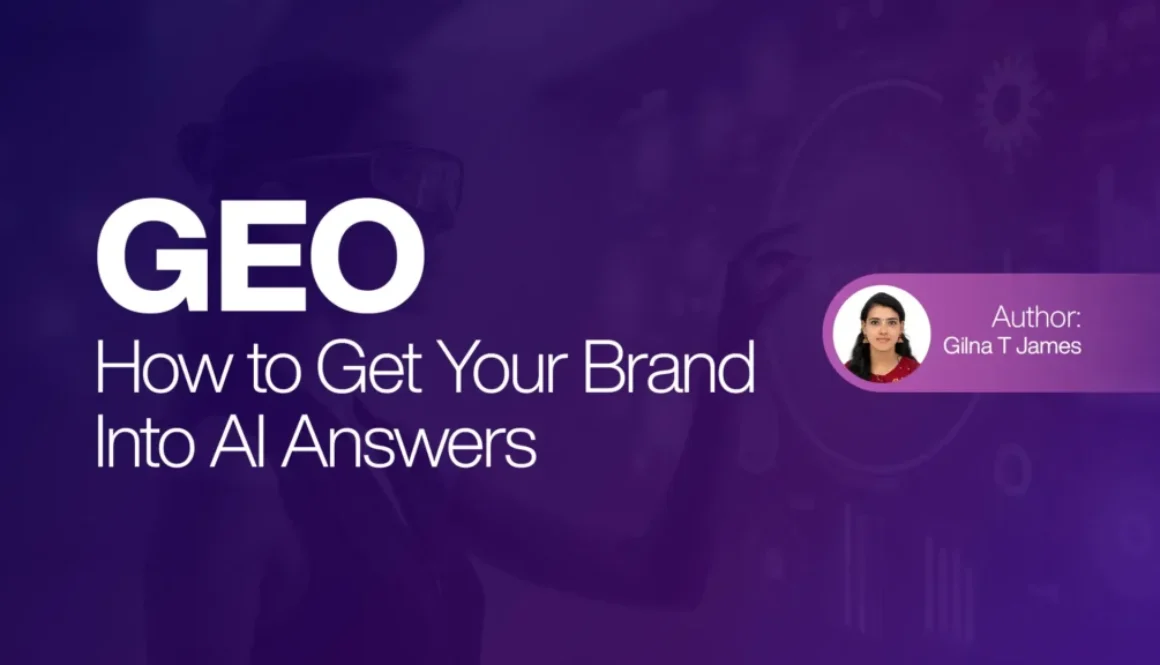 GEO - How to Get Your Brand Into AI Answers.